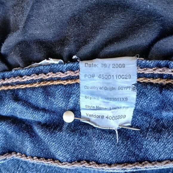 Gloria Vanderbilt Linda Perfect Fit Jeans 12 dark wash blue mid rise bootcut - Picture 6 of 12